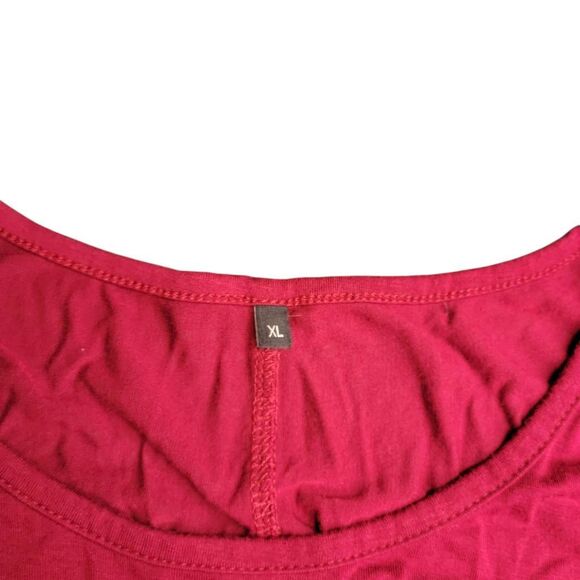 Soft Burgundy Sleeveless Moo Moo Dress on Sale 5 for $25 - Picture 4 of 6